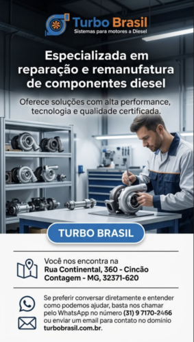 Turbo Brasil: tecnologia aplicada à reparação automotiva Turbo Brasil: tecnologia aplicada à reparação automotiva